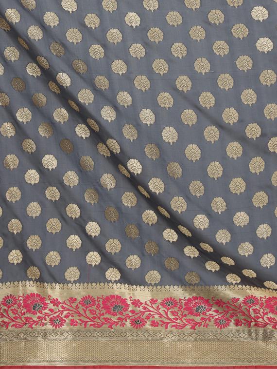 zari work banarasi saree - 17545789 - Standard Image - 3