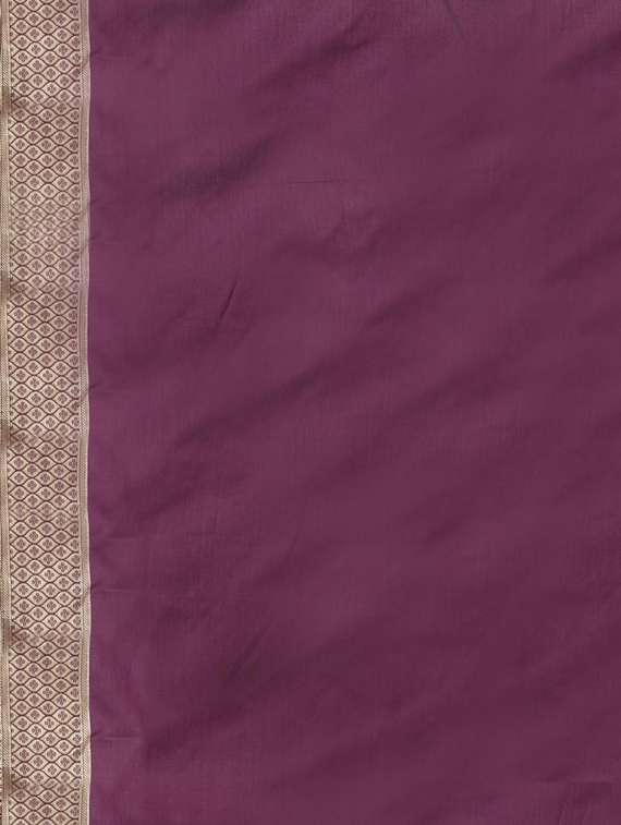 deep purple banarasi saree with blouse - 17545825 -  Standard Image - 3