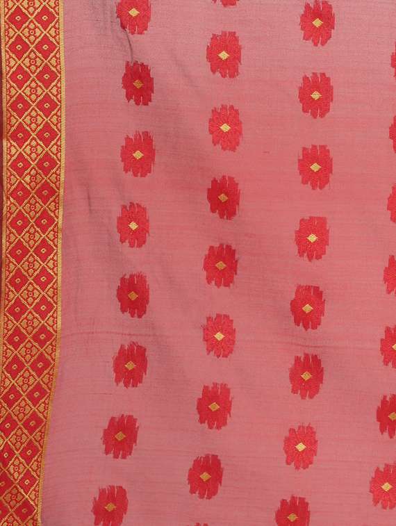floral banarasi saree with blouse - 17545861 -  Standard Image - 3