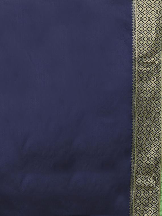 olive banarasi saree with blouse - 17545874 - Standard Image - 3