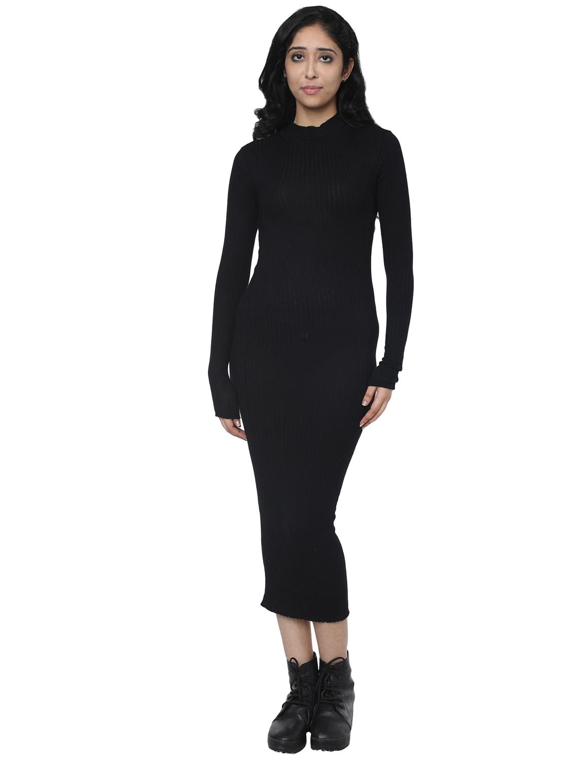 long sleeved solid bodycon dress - 17546148 - Zoom Image - 0