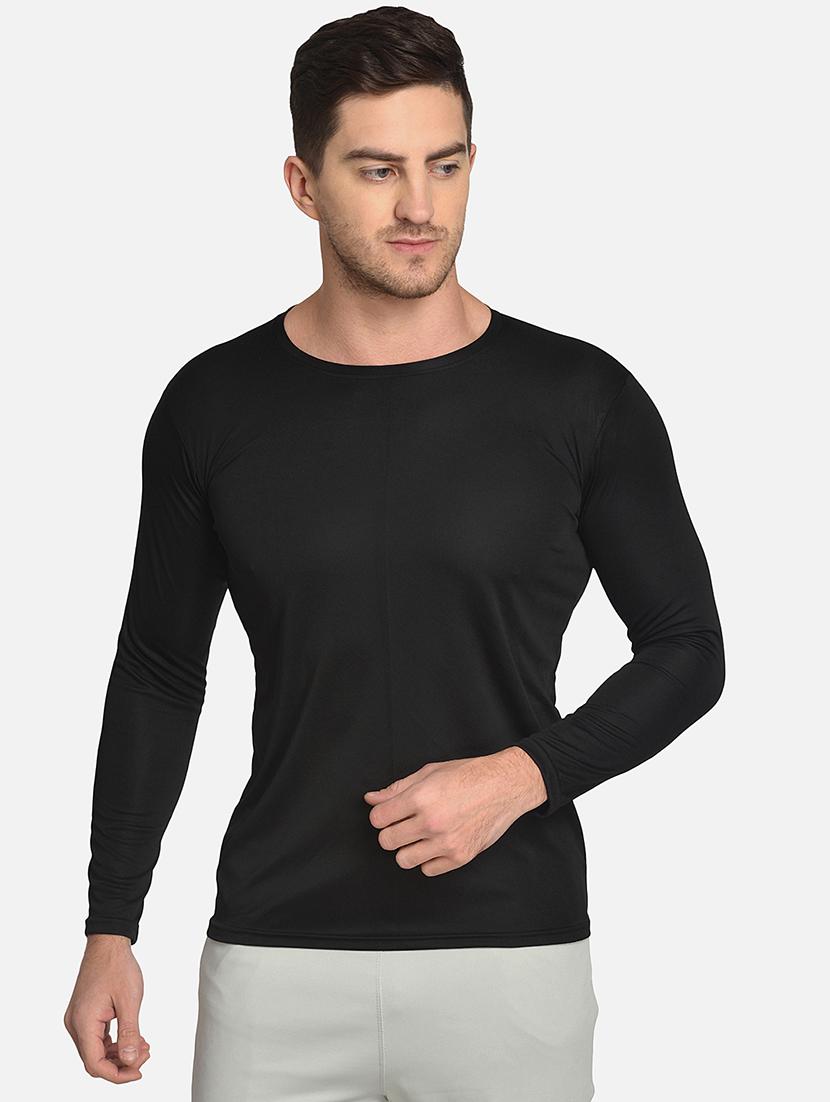 black solid t-shirt - 17546862 - Zoom Image - 0