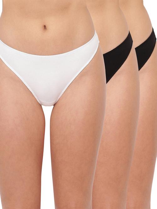 set of 3 solid thongs panty - 17546945 -  Standard Image - 0