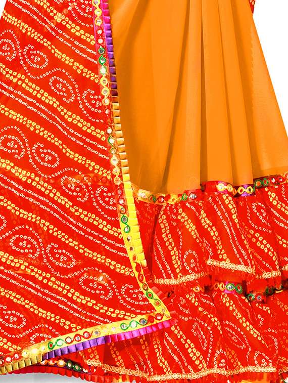 bandhani printed saree - 17547430 -  Standard Image - 3