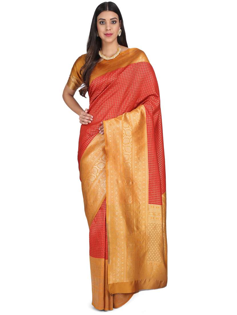 women's banarasi saree with blouse