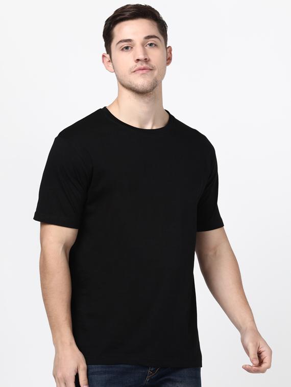 black solid t-shirt - 17548041 -  Zoom Image - 0