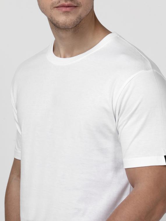 white solid t-shirt - 17548043 - Standard Image - 3