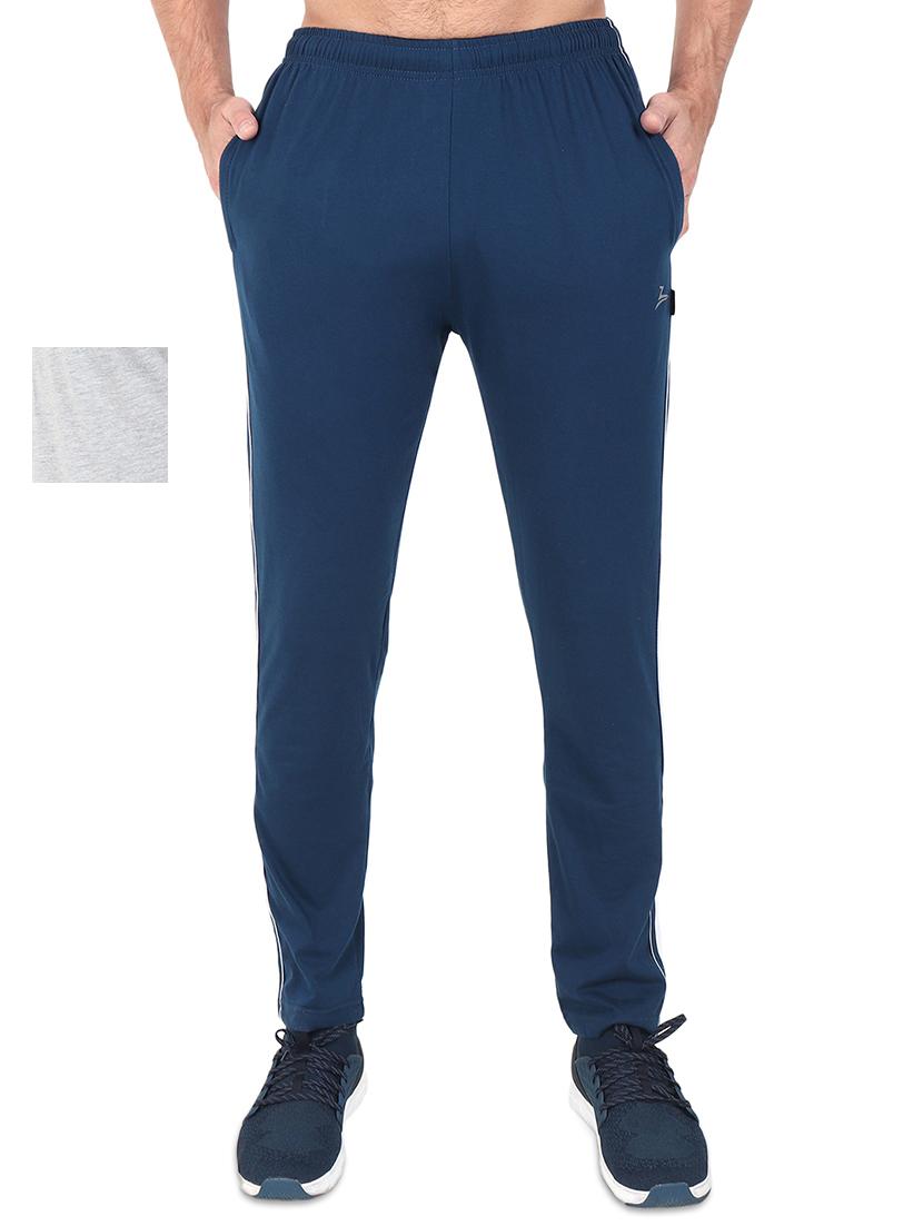 navy blue and grey set of 2 full length track pant - 17548062 - Zoom Image - 0