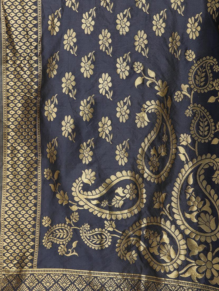zari work unstitched suit - 17548849 - Standard Image - 5