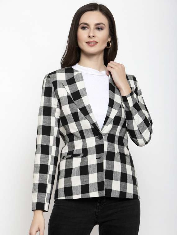 lapel neck casual blazer