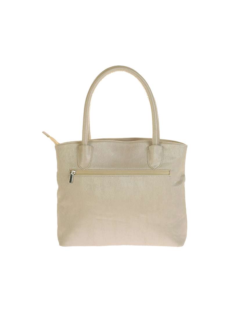 white leatherette (pu) handbag