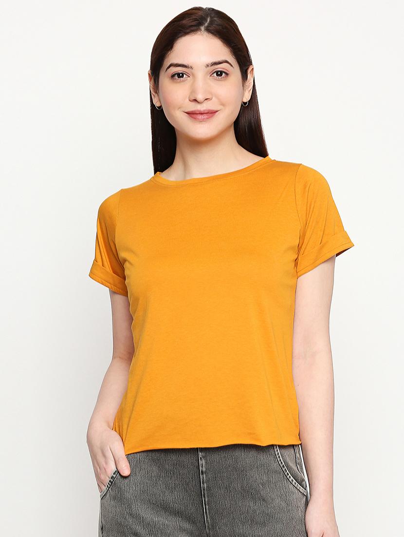 round neck solid tee - 17553712 - Zoom Image - 0