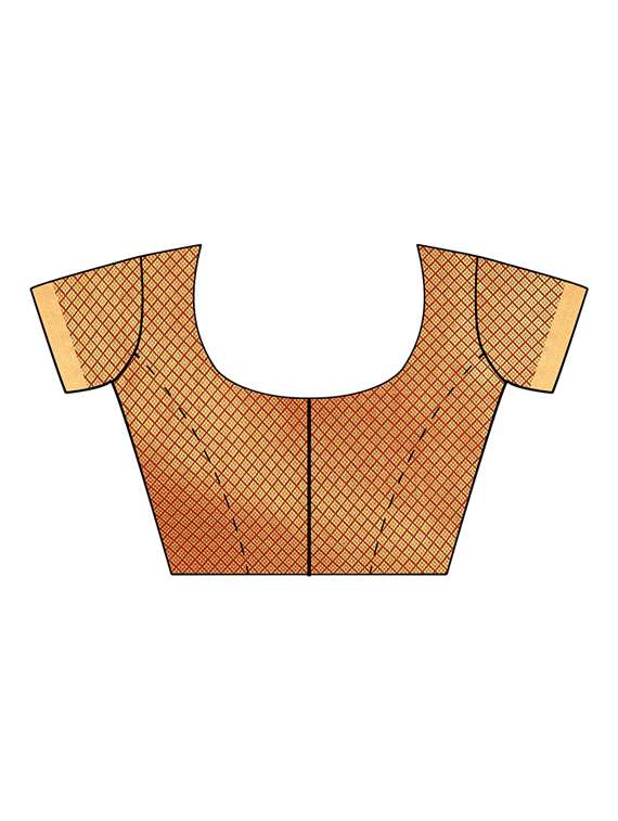 self design banarasi saree with blouse - 17553909 - Standard Image - 3