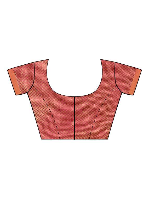 self design banarasi saree with blouse - 17553913 - Standard Image - 3