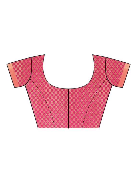 jacquard banarasi saree with blouse - 17553936 - Standard Image - 3