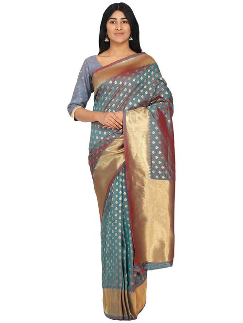 jacquard banarasi saree - 17553948 -  Standard Image - 0