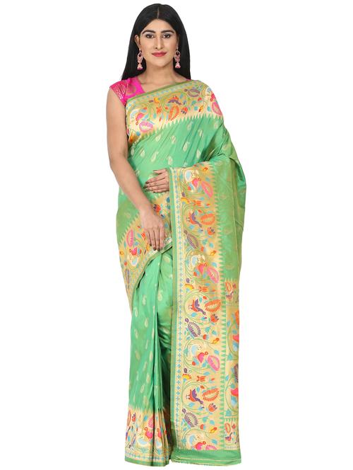 jacquard banarasi saree with blouse - 17553961 -  Standard Image - 0