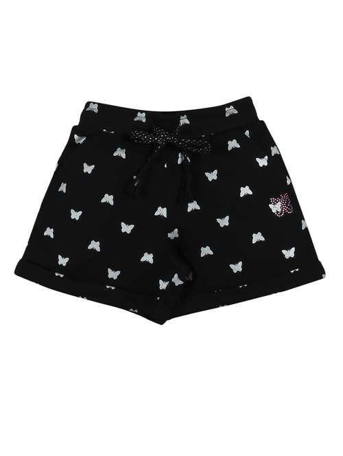 black printed shorts  - 17554083 -  Standard Image - 0