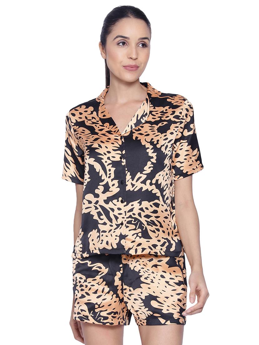 satin nightwear shorts set - 17554829 - Zoom Image - 0