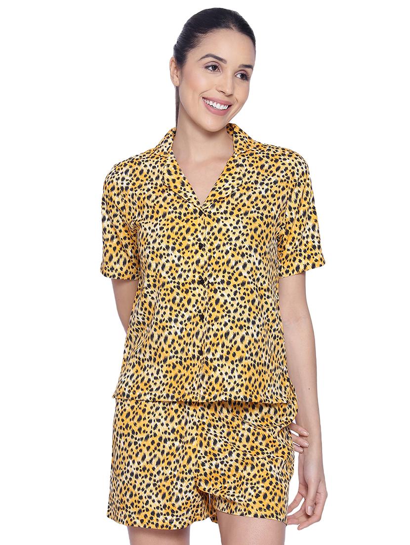 satin nightwear shorts set - 17554831 - Zoom Image - 0