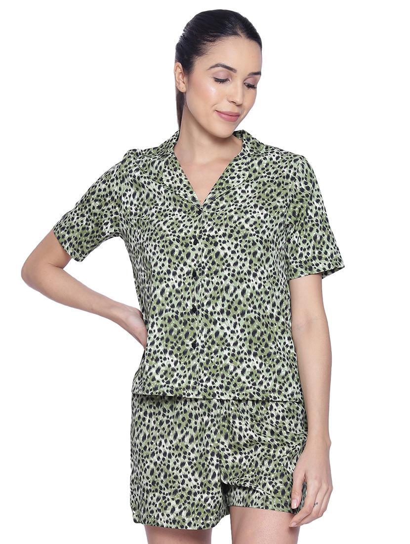 printed nightwear shorts set  - 17554832 -  Zoom Image - 0