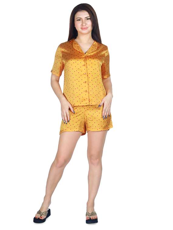 satin nightwear shorts set  - 17554834 -  Standard Image - 3
