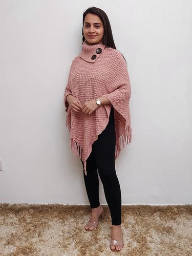 pink women ponchos  - 17555070 -  Standard Image - 0