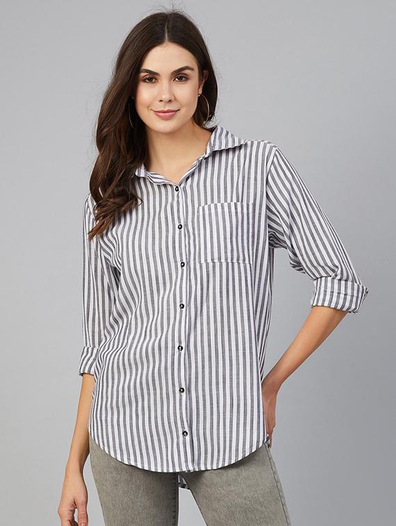striped regular shirt - 17555299 -  Zoom Image - 0