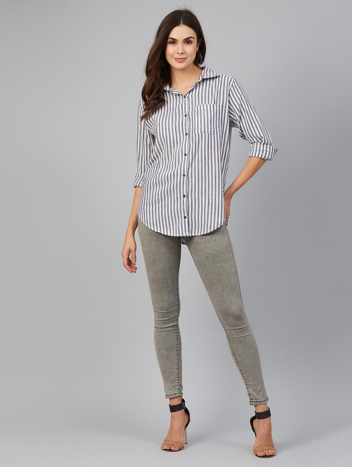 striped regular shirt - 17555299 - Standard Image - 3