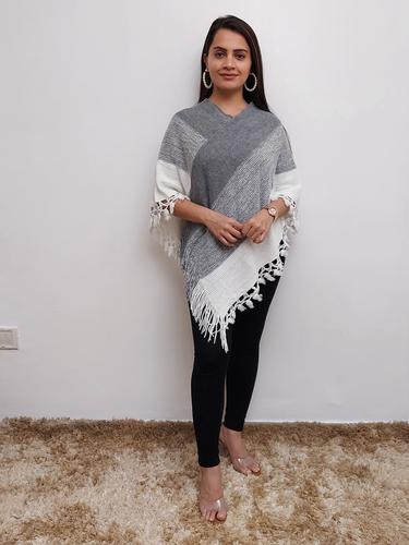 women woolen ponchos  - 17555327 -  Standard Image - 0