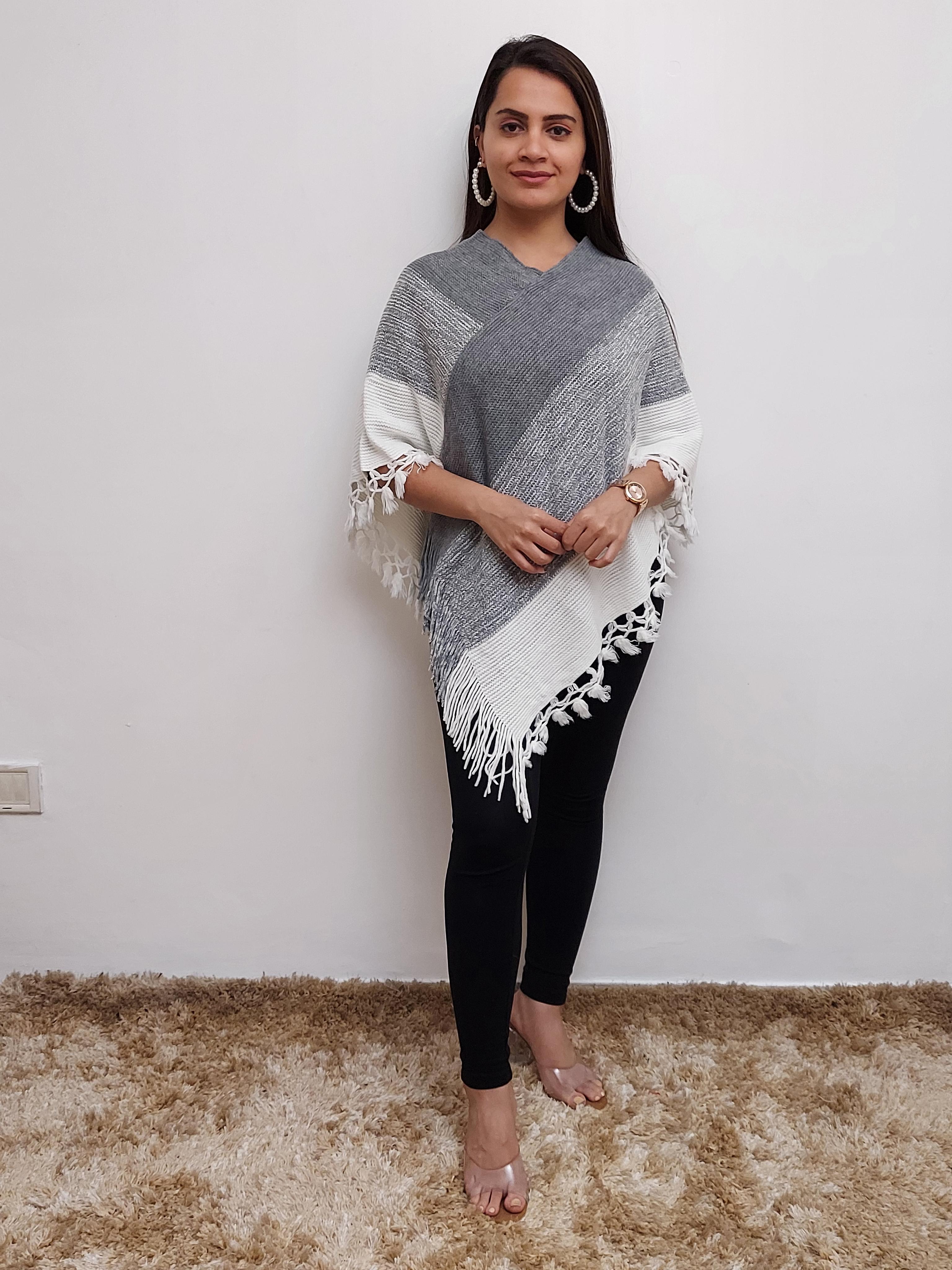 women woolen ponchos  - 17555327 -  Zoom Image - 0