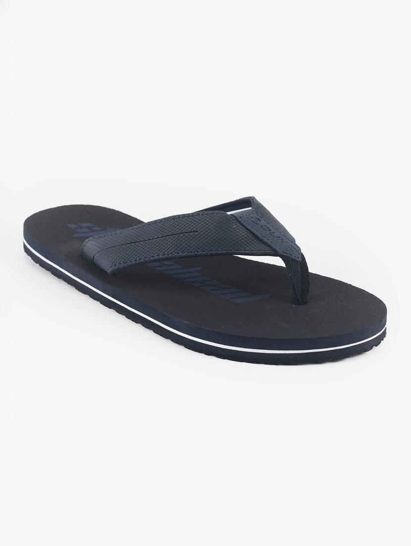 navy pu toe separator flip flops - 17558245 -  Zoom Image - 0