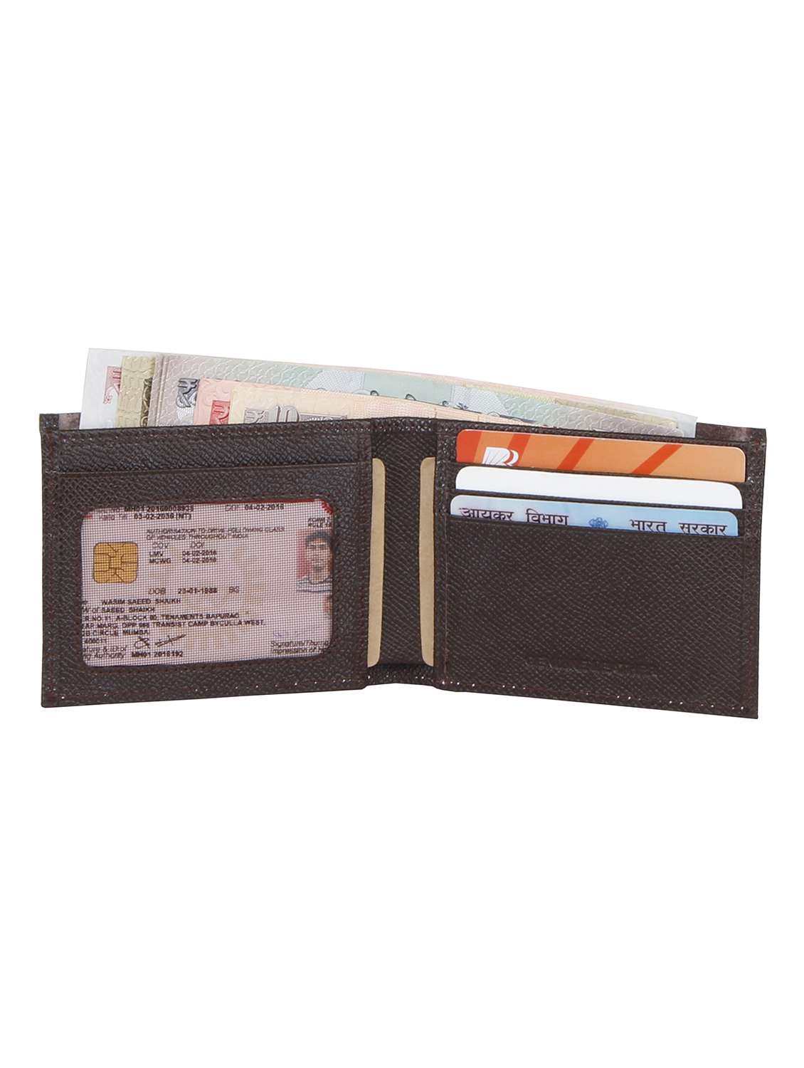 dark brown leather wallet - 17558749 - Standard Image - 3