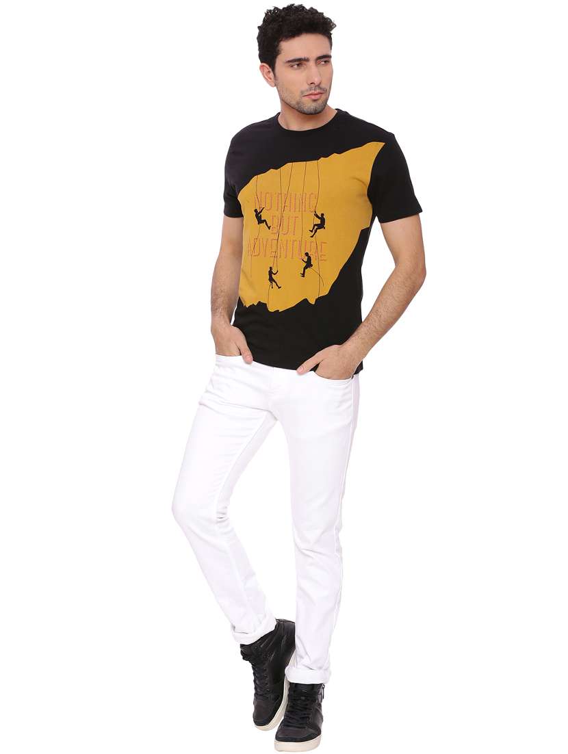black printed t-shirt - 17564154 - Standard Image - 3