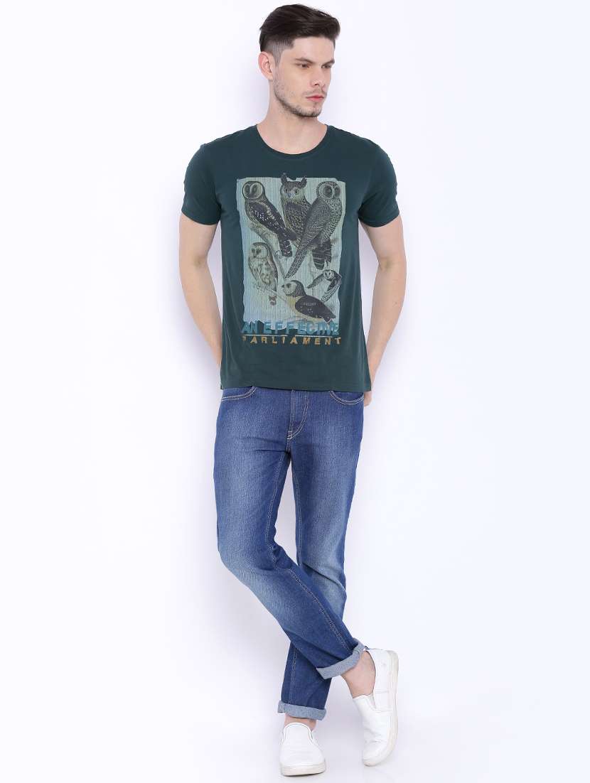 teal printed t-shirt - 17564158 -  Standard Image - 3