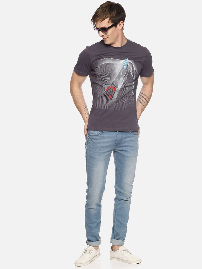 grey printed t-shirt - 17564161 -  Standard Image - 3
