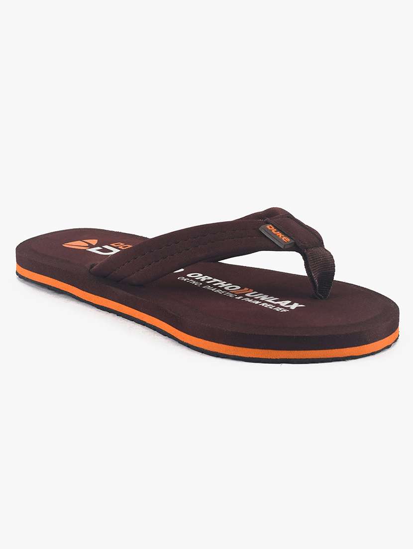 brown rubber  flip flops - 17564511 -  Zoom Image - 0