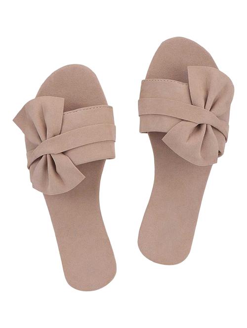 beige suede slip on sandals - 17565463 -  Standard Image - 0