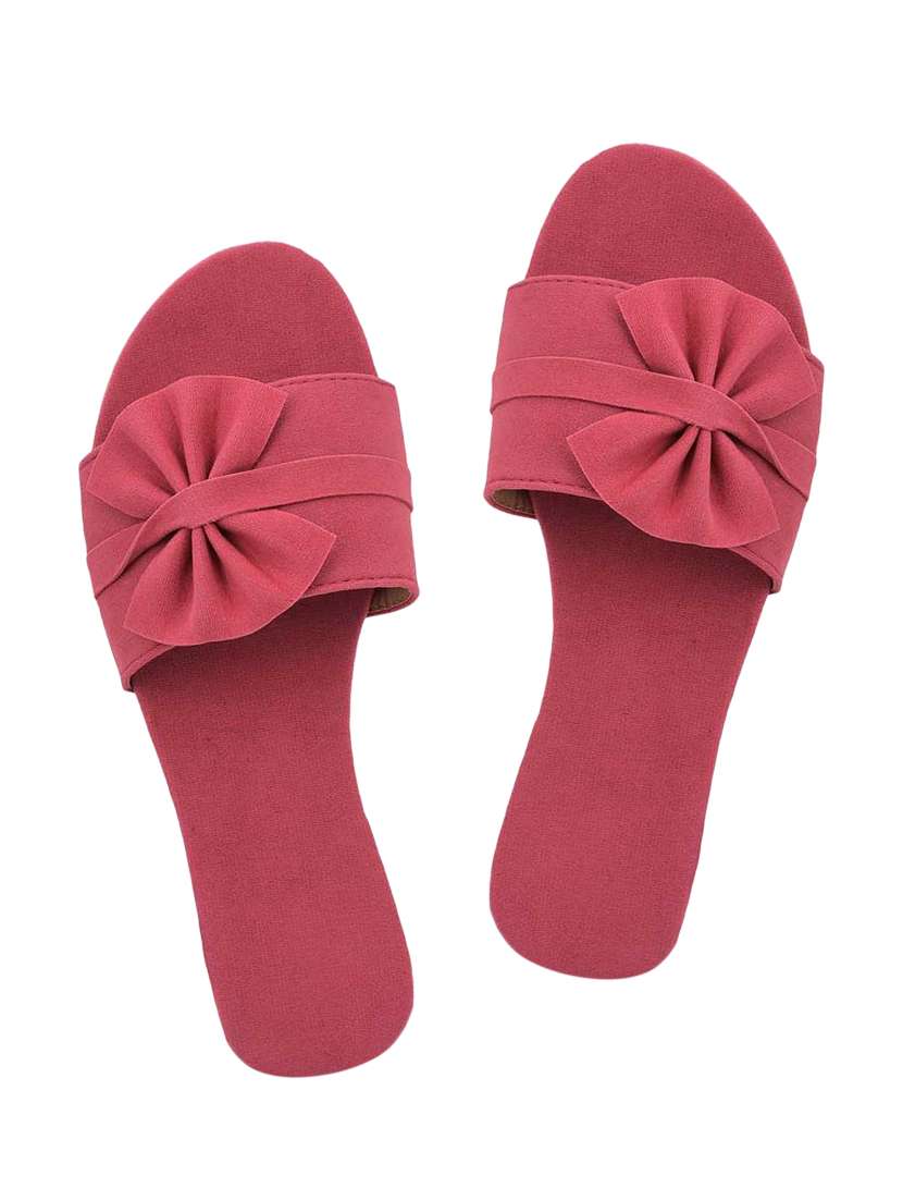 pink suede slip on sandals - 17565467 -  Zoom Image - 0