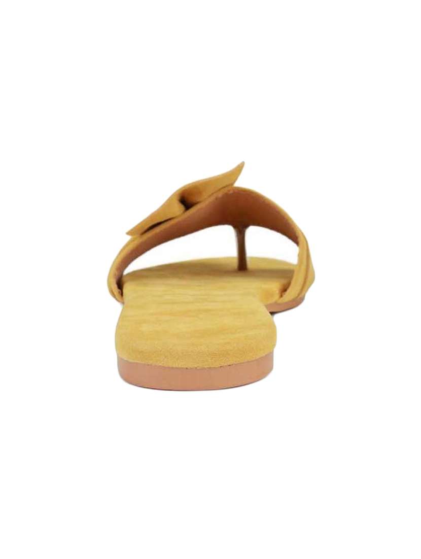 yellow suede slip on sandals - 17565470 -  Standard Image - 3