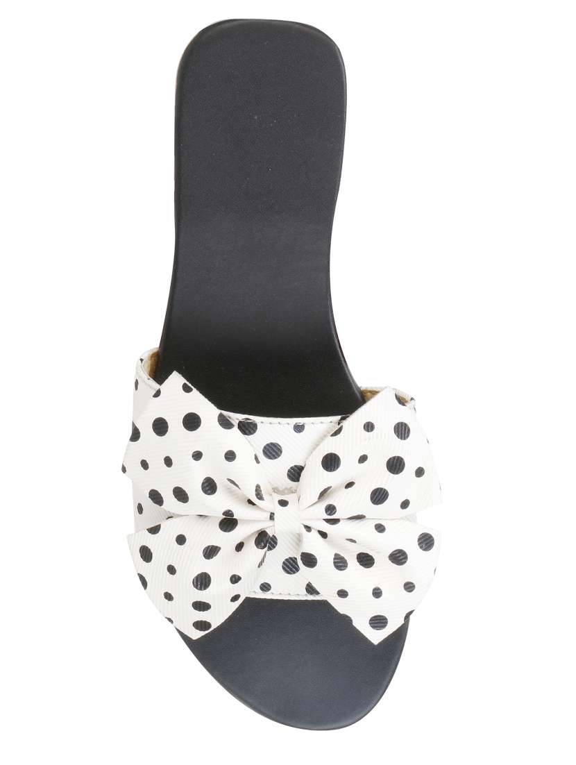 black synthetic slip on sandals - 17565471 -  Standard Image - 3