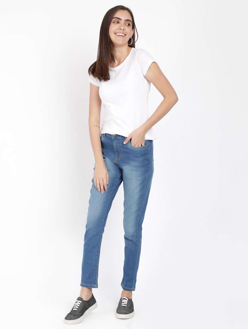 high rise slim fit jeans  - 17565527 -  Standard Image - 3