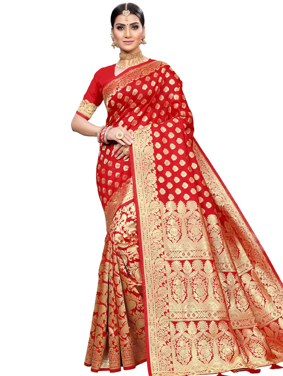 jacquard banarasi saree with blouse