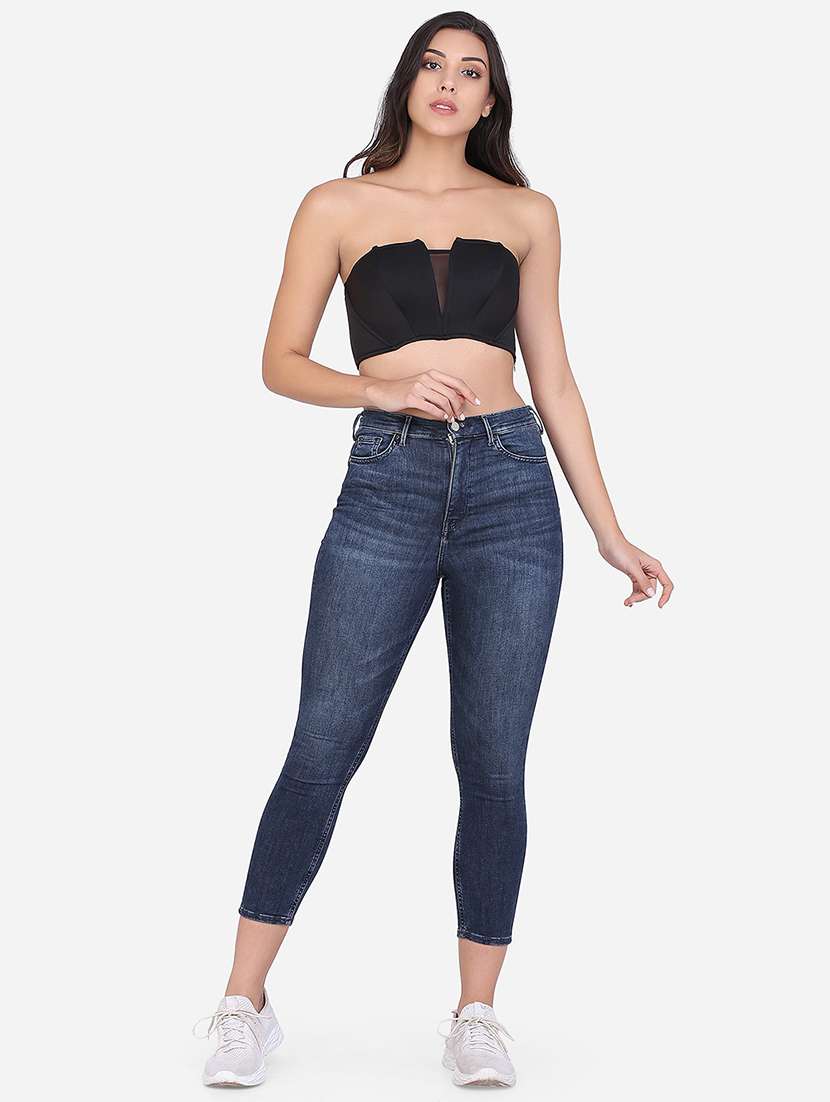 black poly lycra lette bra - 17566216 - Standard Image - 3