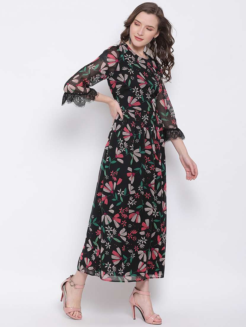 Women's Fit & Flare Floral Dress