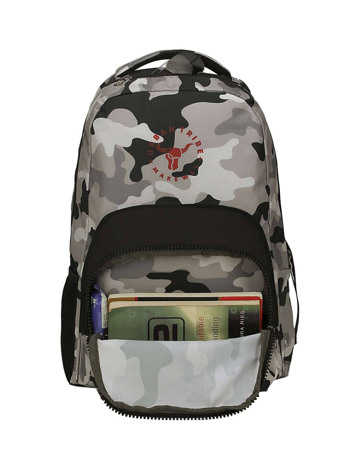 grey polyester backpack - 17567140 - Standard Image - 3