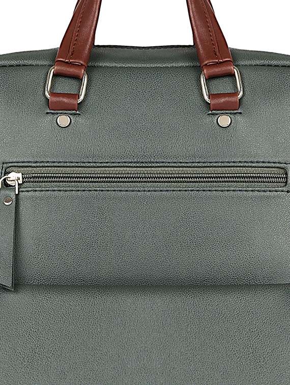 Green Leatherette (pu) Regular Backpack - 17567244 -  Standard Image - 3