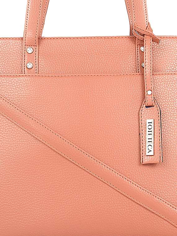 pink leatherette (pu) handbag - 17567292 -  Standard Image - 3