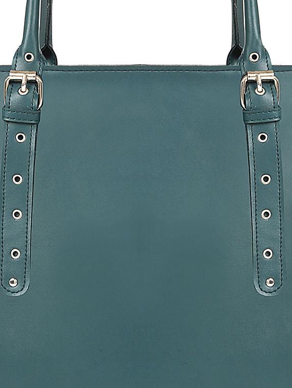 blue leatherette (pu) handbag - 17567294 - Standard Image - 3