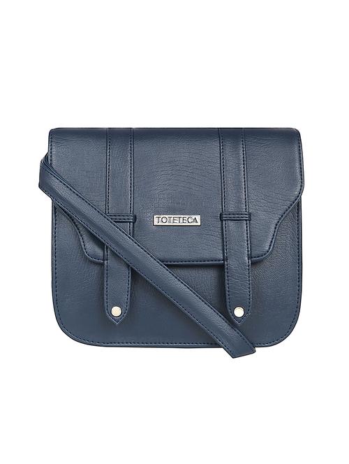 blue leatherette (pu) sling bag - 17567316 -  Standard Image - 0